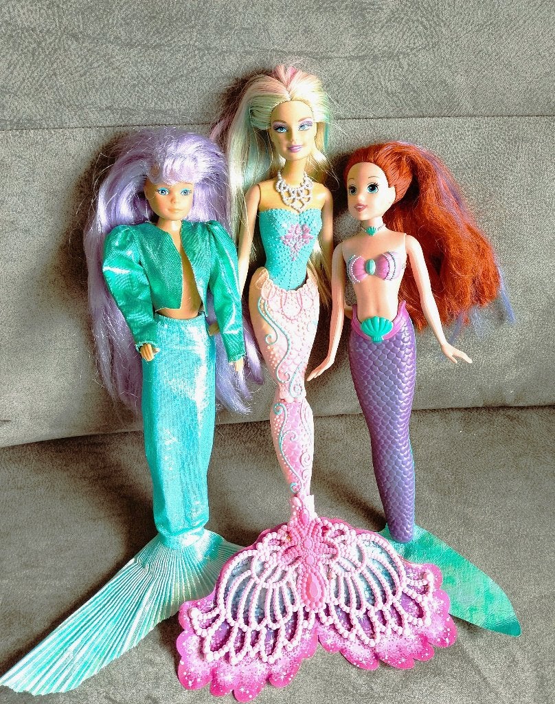 3 Meerminnen Mattel en Simba, Ophalen of Verzenden, Barbie