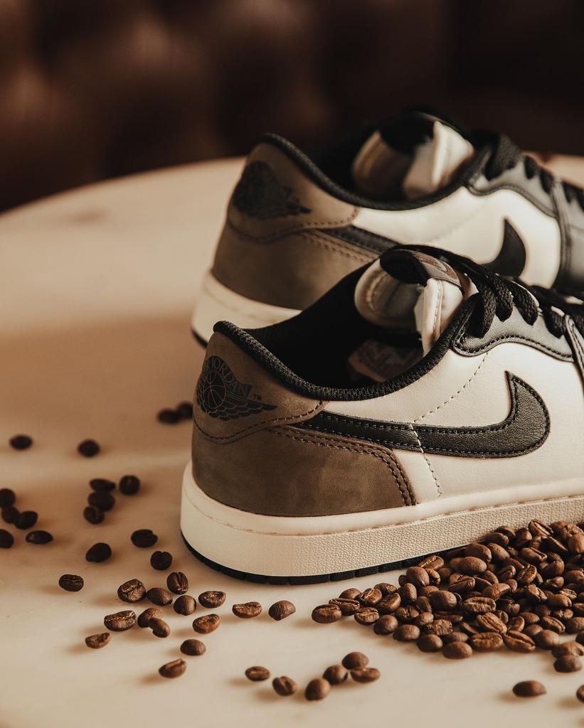 Nike Air Jordan 1 Low Mocha (46), Ophalen, Bruin, Nieuw, Sneakers of Gympen