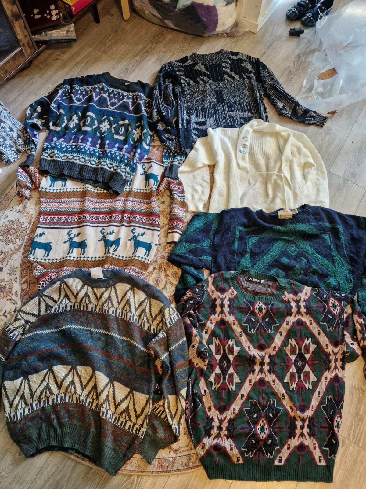 super gave grote partij vintage kleding / truien, jassen, Kleding | Dames, Ophalen of Verzenden, Zo goed als nieuw