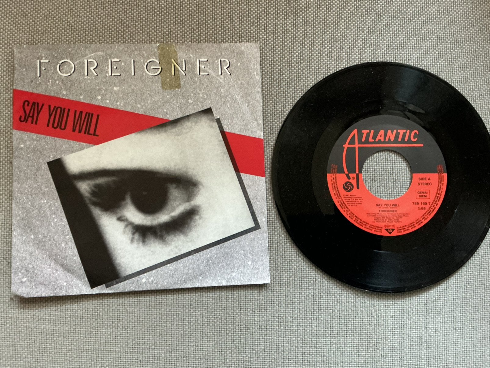 Foreigner single vinyl. Say you will., Ophalen of Verzenden, Gebruikt, Overige formaten, Poprock
