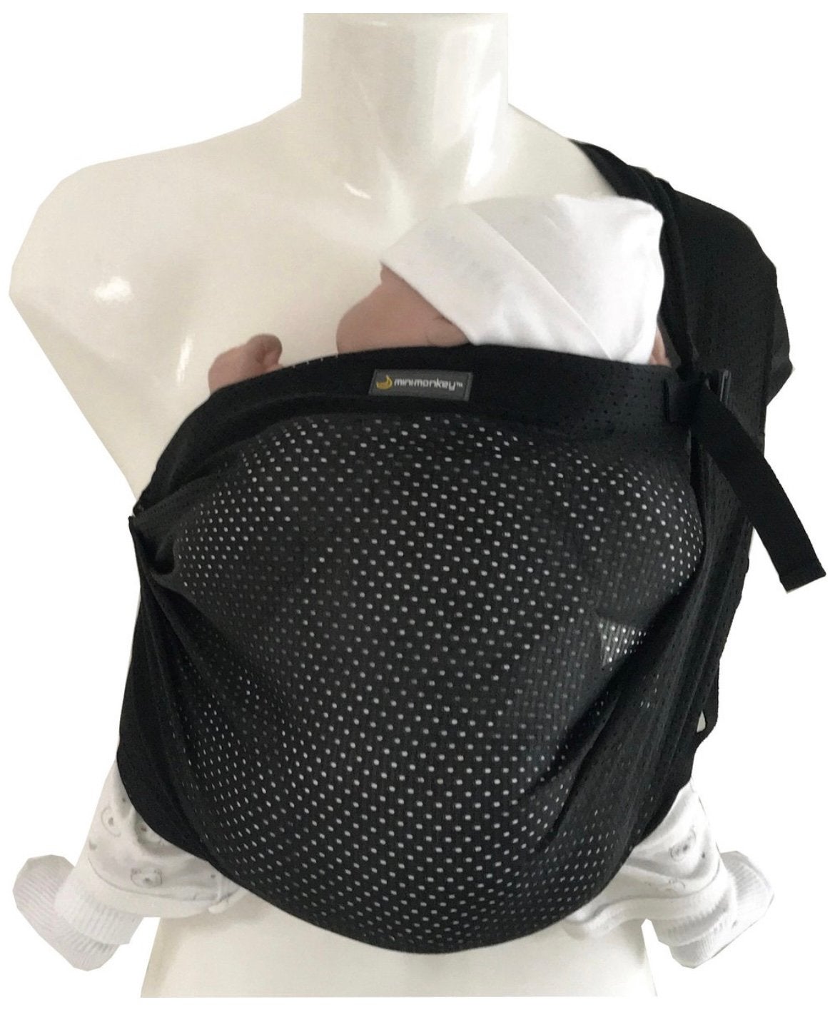 Minimonkey Mini Sling Draagzak - Zwart; in nieuwstaat, Ophalen, Zo goed als nieuw, Draagzak, Overige merken
