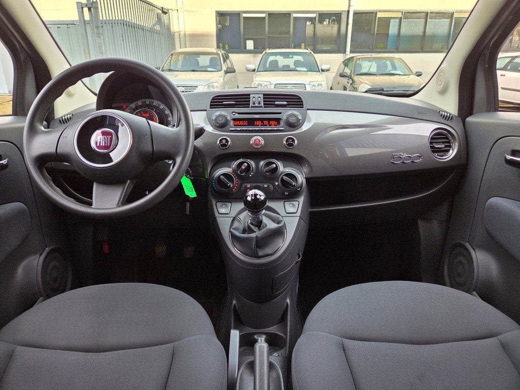 Fiat 500 1.2 Lounge|Airco|El.Ramen|Start/Stop|Parkeersensor, Gebruikt, 4 cilinders, Leder en Stof, Bedrijf