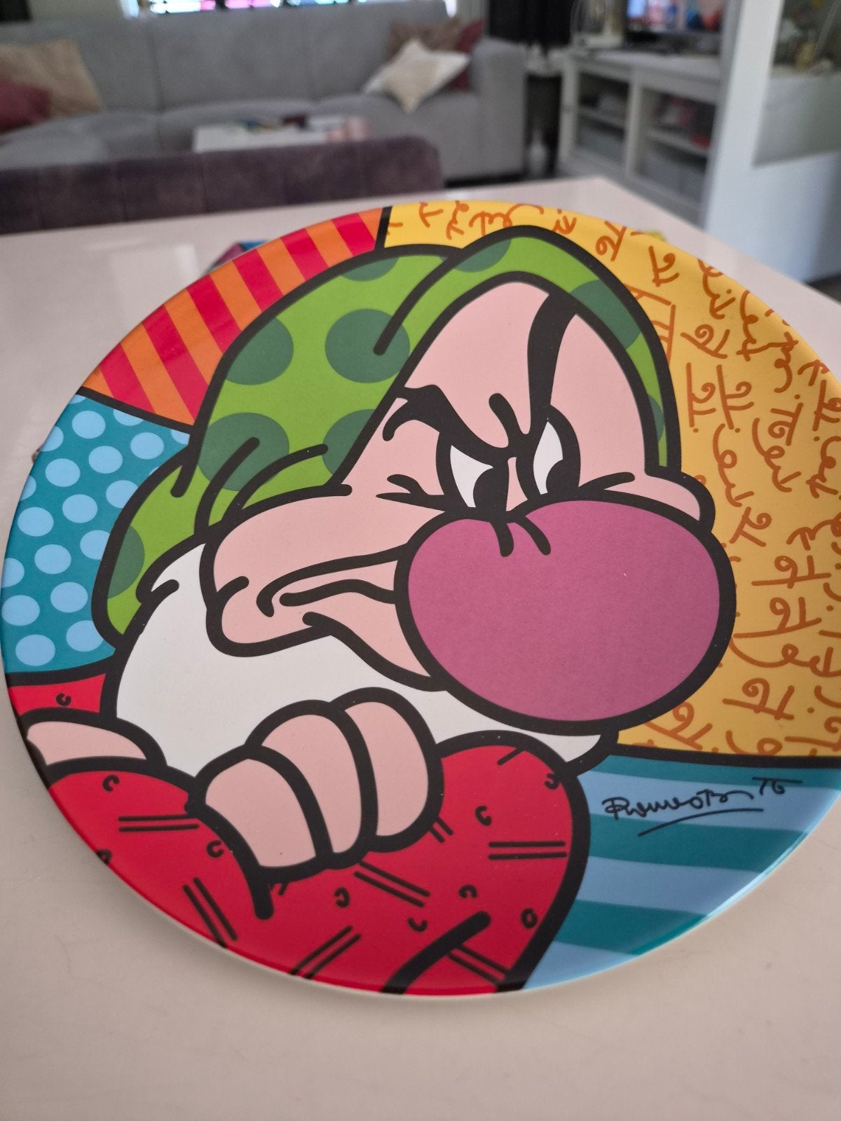 Disney Britto Grumpy, Ophalen of Verzenden, Mickey Mouse, Zo goed als nieuw, Beeldje of Figuurtje