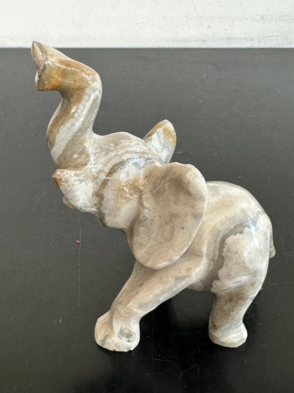 Marmer handgemaakt olifant beeldje 9/11 cm H, Ophalen of Verzenden, Gebruikt, Dier