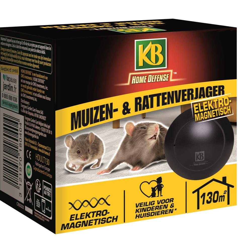 Muizenverjager & Rattenverjager Elektromagnetisch - 130m², Tuin en Terras, Bestrijdingsmiddelen, Nieuw, Ongediertebestrijding