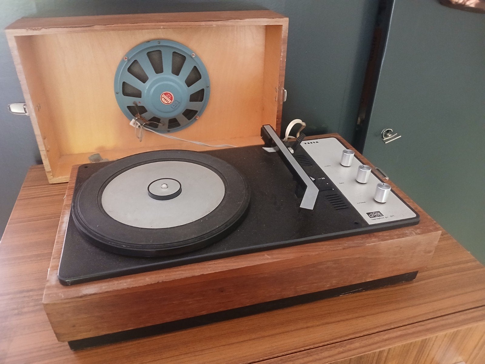 Vintage Tesla Supraphon 93 071 Platenspeler, Audio, Tv en Foto, Platenspelers, Ophalen of Verzenden, Overige merken