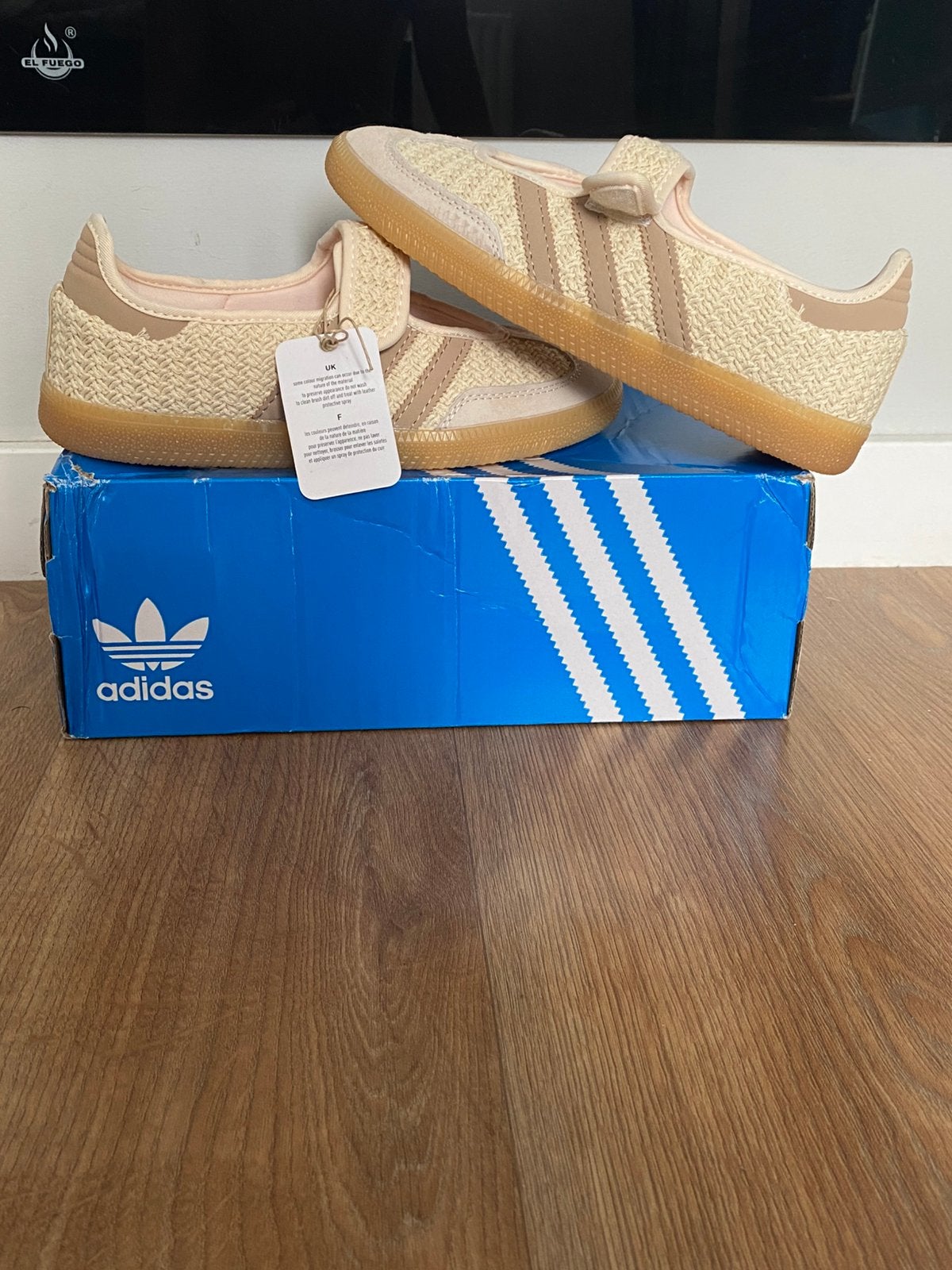 Adidas samba jane ballerina women quartz halo blush gold, Beige, Nieuw, Ballerina's, Ophalen of Verzenden