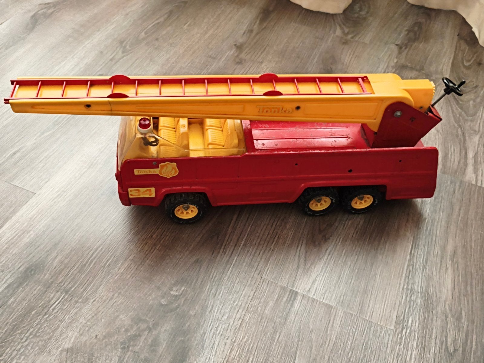 Vintage Tonka Brandweerwagen, Ophalen, Gebruikt