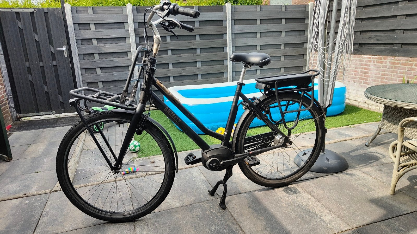 Gazelle bosh middenmotor, Fietsen en Brommers, Fietsen | Tandems, Ophalen, Minder dan 10 versnellingen, Gebruikt, Velgrem