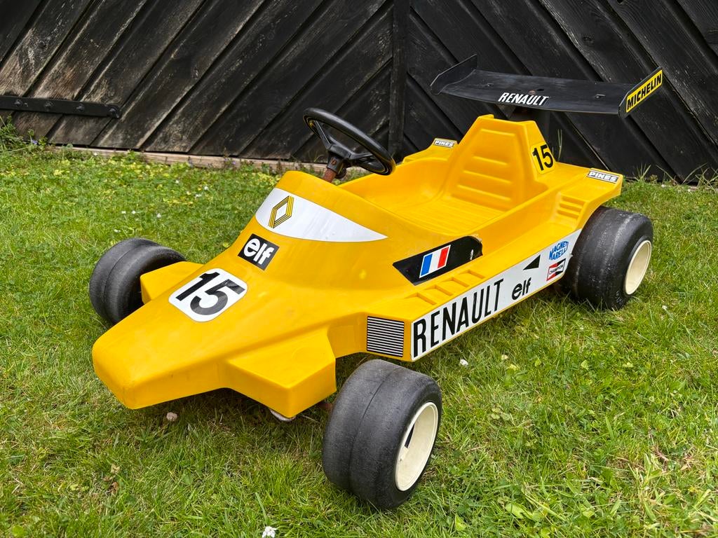 Vintage Renault f1 Trapauto 1979-1982 Formule 1, Ophalen of Verzenden, Zo goed als nieuw, Formule 1