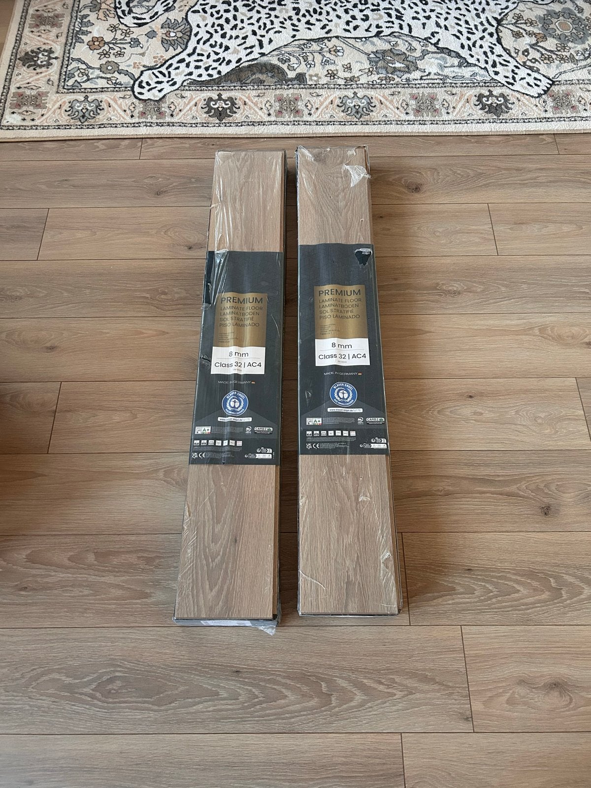 Nieuw laminaat vloer 8mm dik, klasse 32 | AC4, Ophalen, Bruin, Nieuw, Minder dan 5 m²