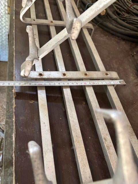 kapstok 150 cm. groot wand aluminium horeca, Ophalen, Gebruikt, Metaal, Wandkapstok