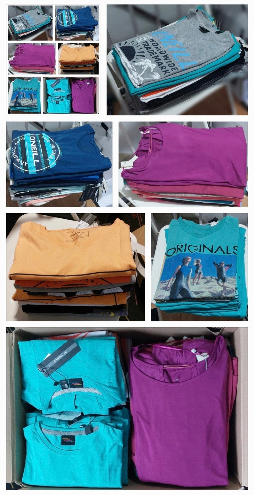 Partij Merkkleding O'Neill/Brunotti T-shirts TeKoop! 200stuk, Ophalen of Verzenden, Nieuw