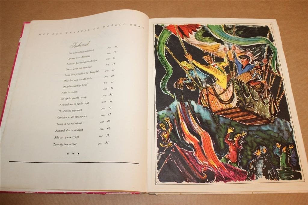 Met een Kwartje de Wereld Rond — Plaatjesalbum Co-op 1965, Ophalen of Verzenden, Gelezen