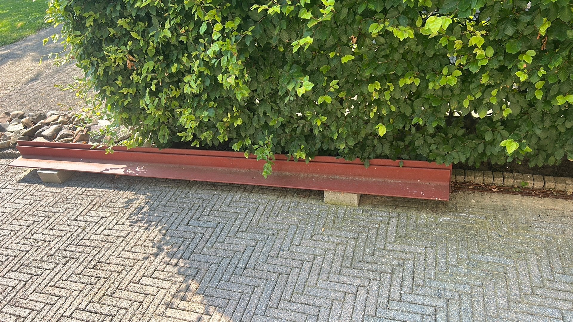 Hoeklatei 330 cm x 15 cm x 10 cm, Ophalen, Zo goed als nieuw