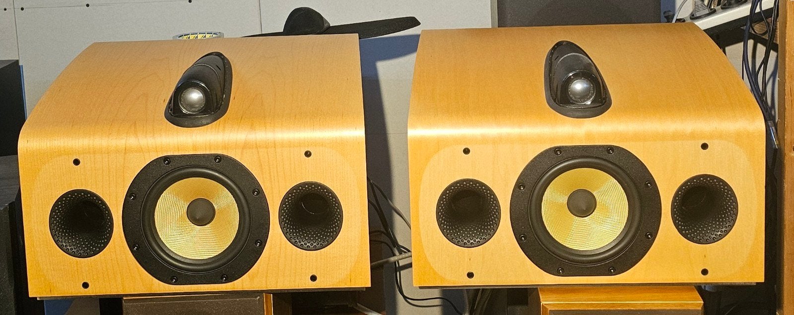B&W HTM 7 2 weg topmonitoren/centerspeakers UK Made, izgst, Stereo speakers, Basreflex, B&W, Ophalen of Verzenden
