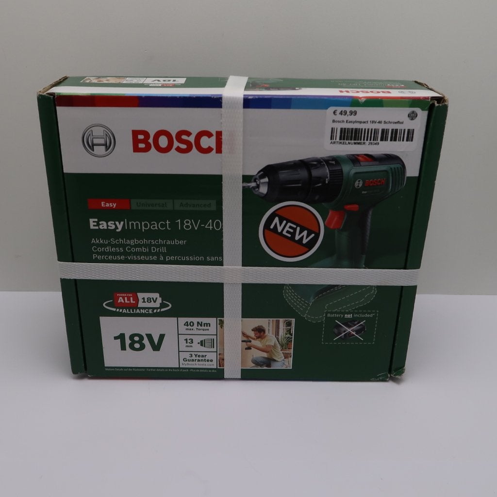 Bosch EasyImpact 18V-40 Body | Nieuw in Doos, Bosch, Nieuw, Support@bosch.com, Robert Bosch GmbH
Robert-Bosch-Platz 1
70839 Gerlingen-SchillerhÃ¶he
Germany