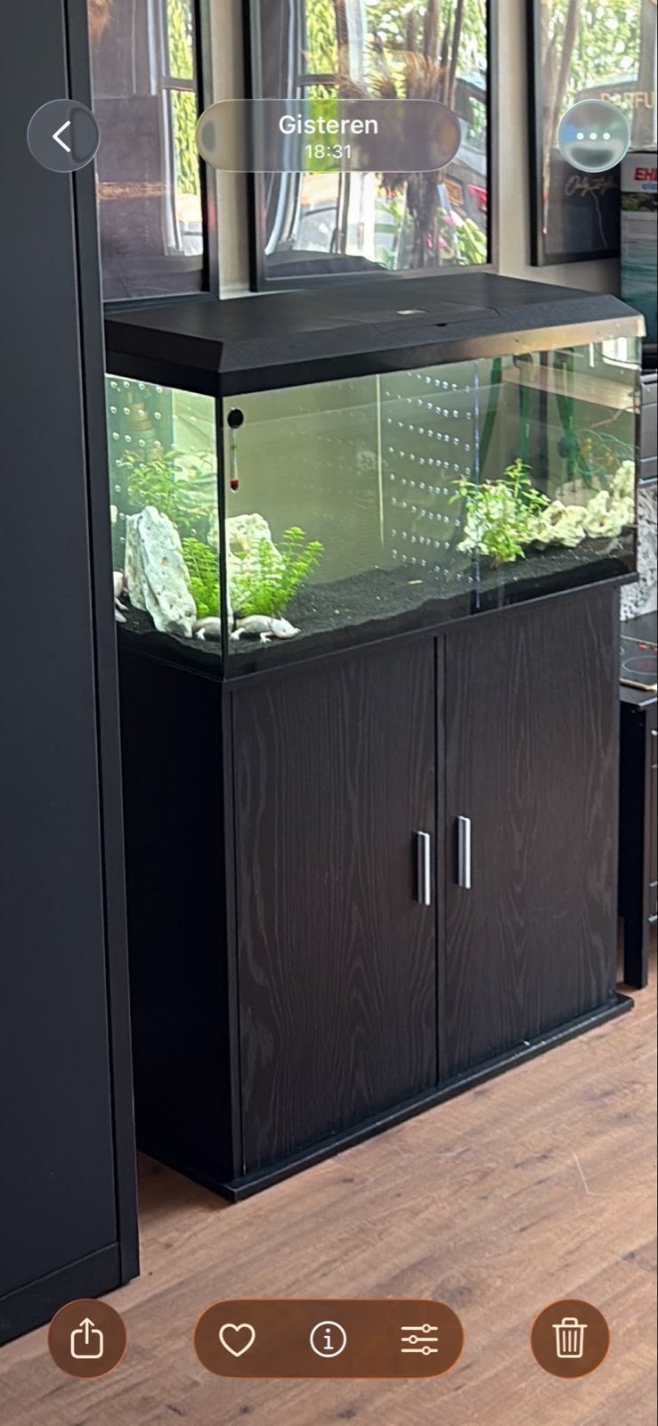 Juwel aquarium met onderkast, Dieren en Toebehoren, Vissen | Aquaria en Toebehoren, Ophalen, Gebruikt, Leeg aquarium