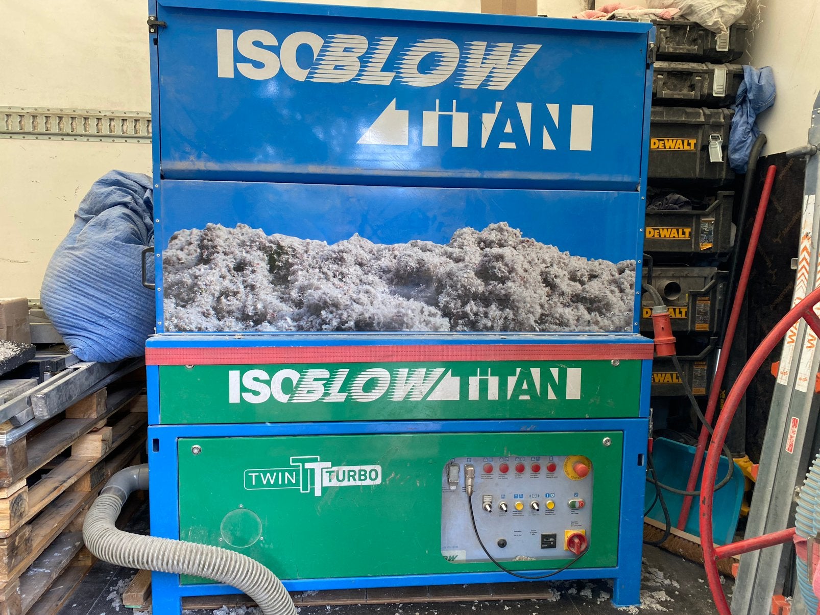 Inblaasmachine isocell titan twin turbo, Ophalen, Gebruikt