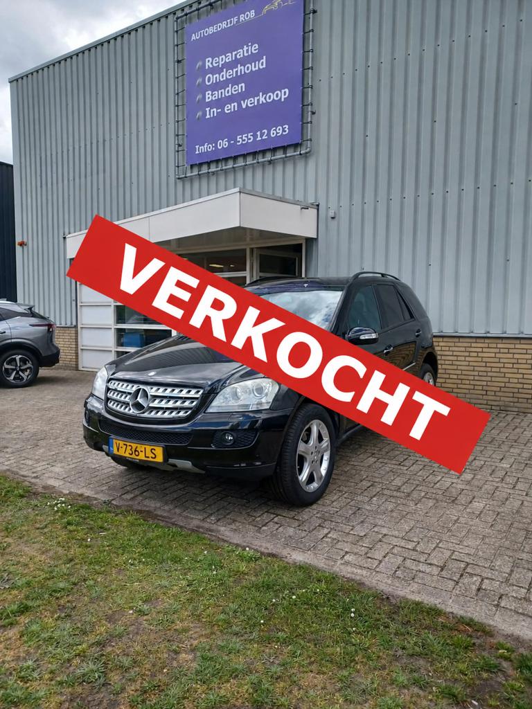 VERKOCHT Mercedes-Benz ML automaat 2007 grijs kenteken, Automaat, Bedrijf, 2 stoelen, Euro 4
