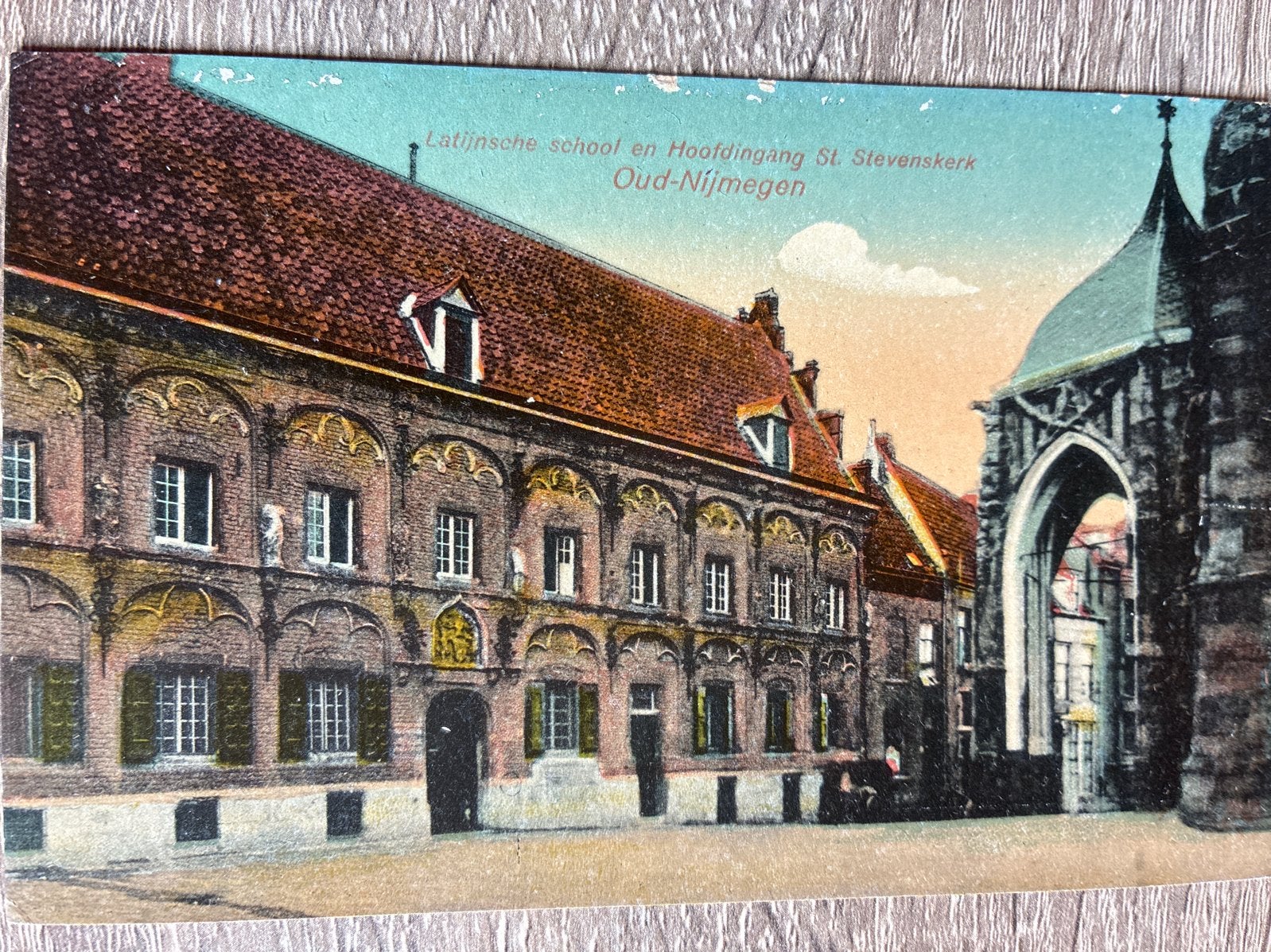 Oude Ansichtkaart Latijnse School Nijmegen, Ophalen of Verzenden, 1920 tot 1940, Ongelopen, Gelderland