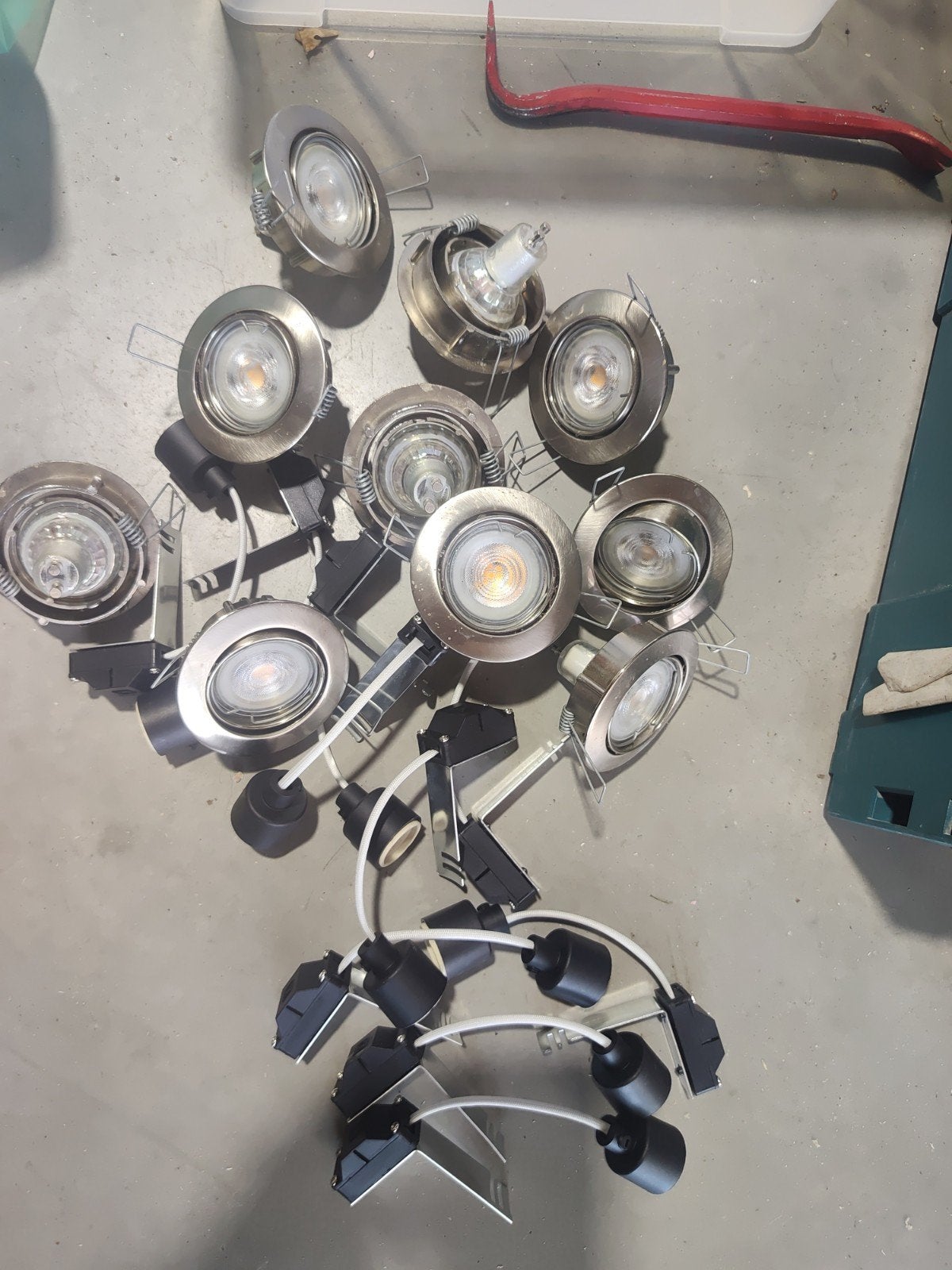 inbouw spots rvs kantelbaar met led lamp gu10, Huis en Inrichting, Lampen | Spots, Overige materialen, GU10, Ophalen of Verzenden