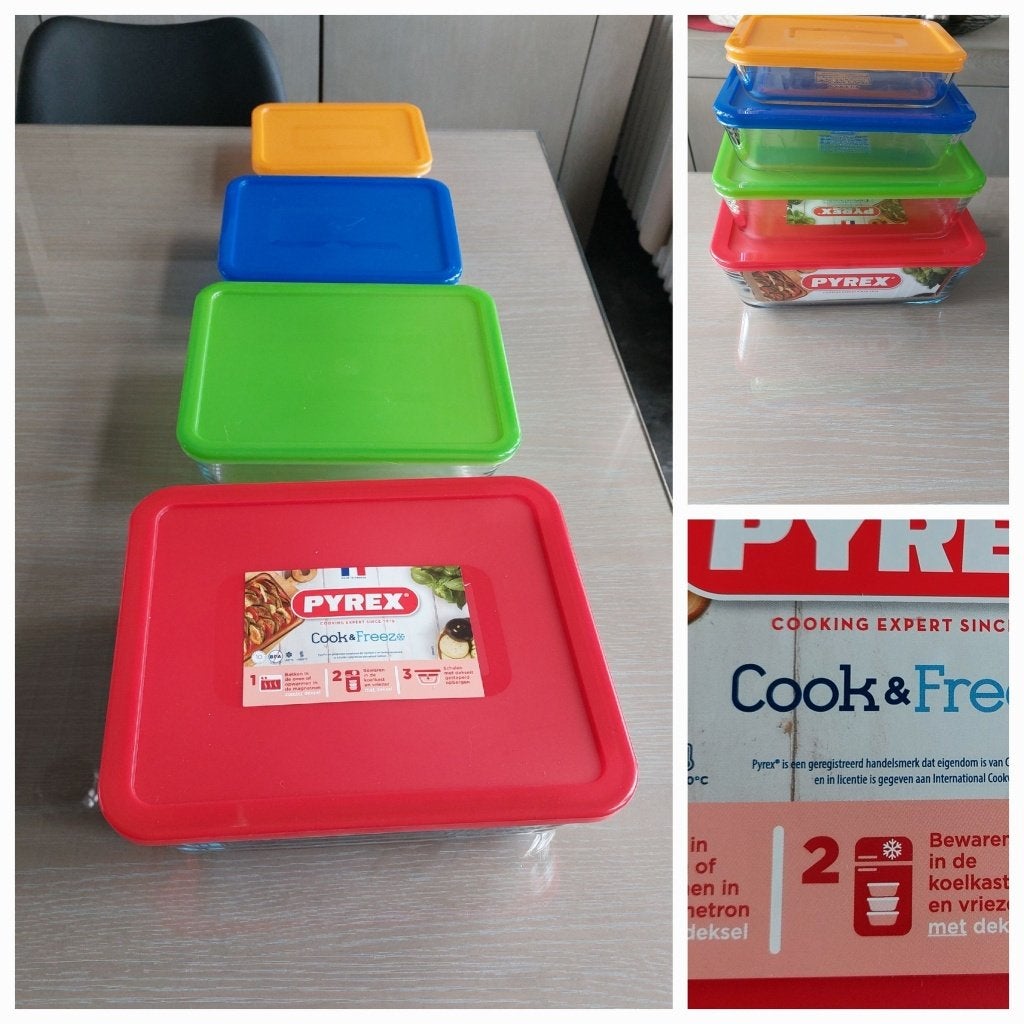 4 x Ovenschalen met deksel ** NIEUW **, Ophalen of Verzenden, Nieuw
