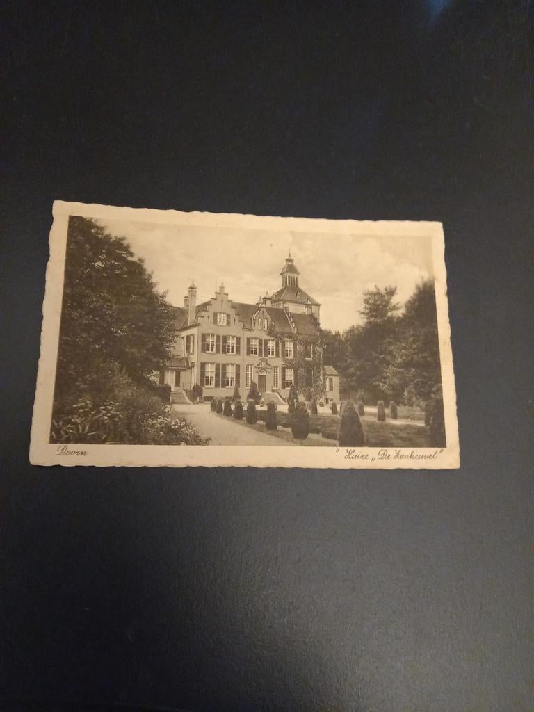 Oude kaart Doorn. Gelopen 1934, Verzamelen, Verzenden, 1920 tot 1940, Gelopen, Utrecht