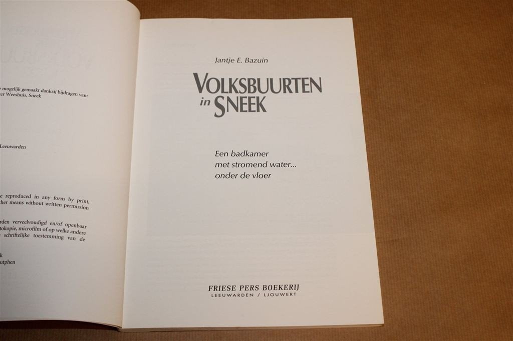 Volksbuurten in Sneek — Stadsgeschiedenis & Fotoboek, Boeken, Geschiedenis | Stad en Regio, Ophalen of Verzenden, Gelezen