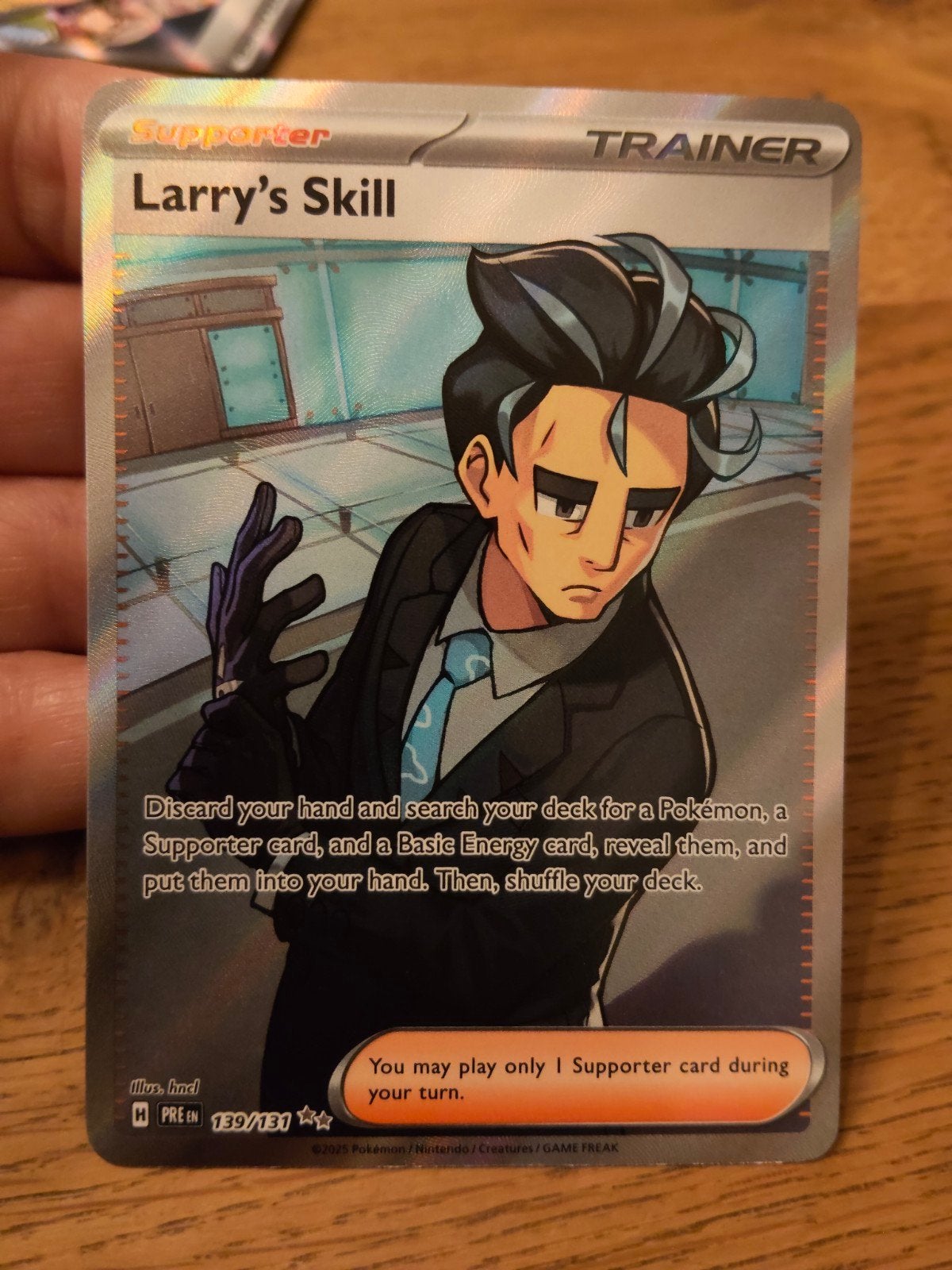 Larry's skill full art trainer, Ophalen of Verzenden, Zo goed als nieuw, Losse kaart