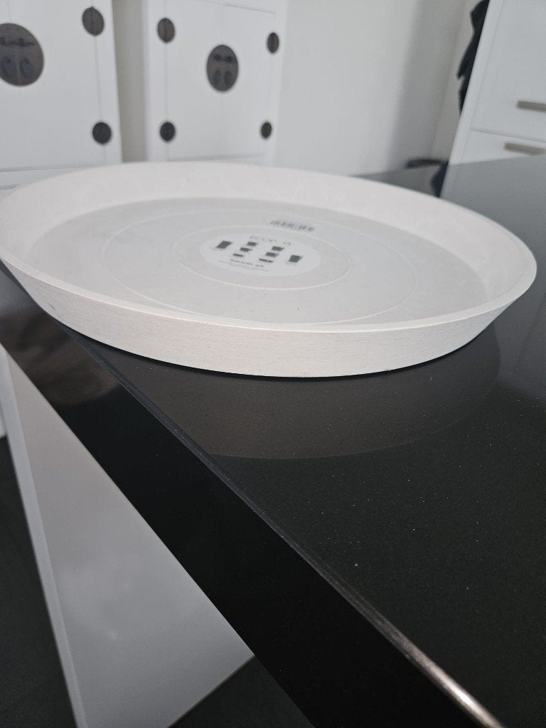 Z.G.A.N. ECOPOTS SAUCER ROUND 40 PURE WHITE, Kunststof, Rond, Nieuw, Minder dan 40 cm