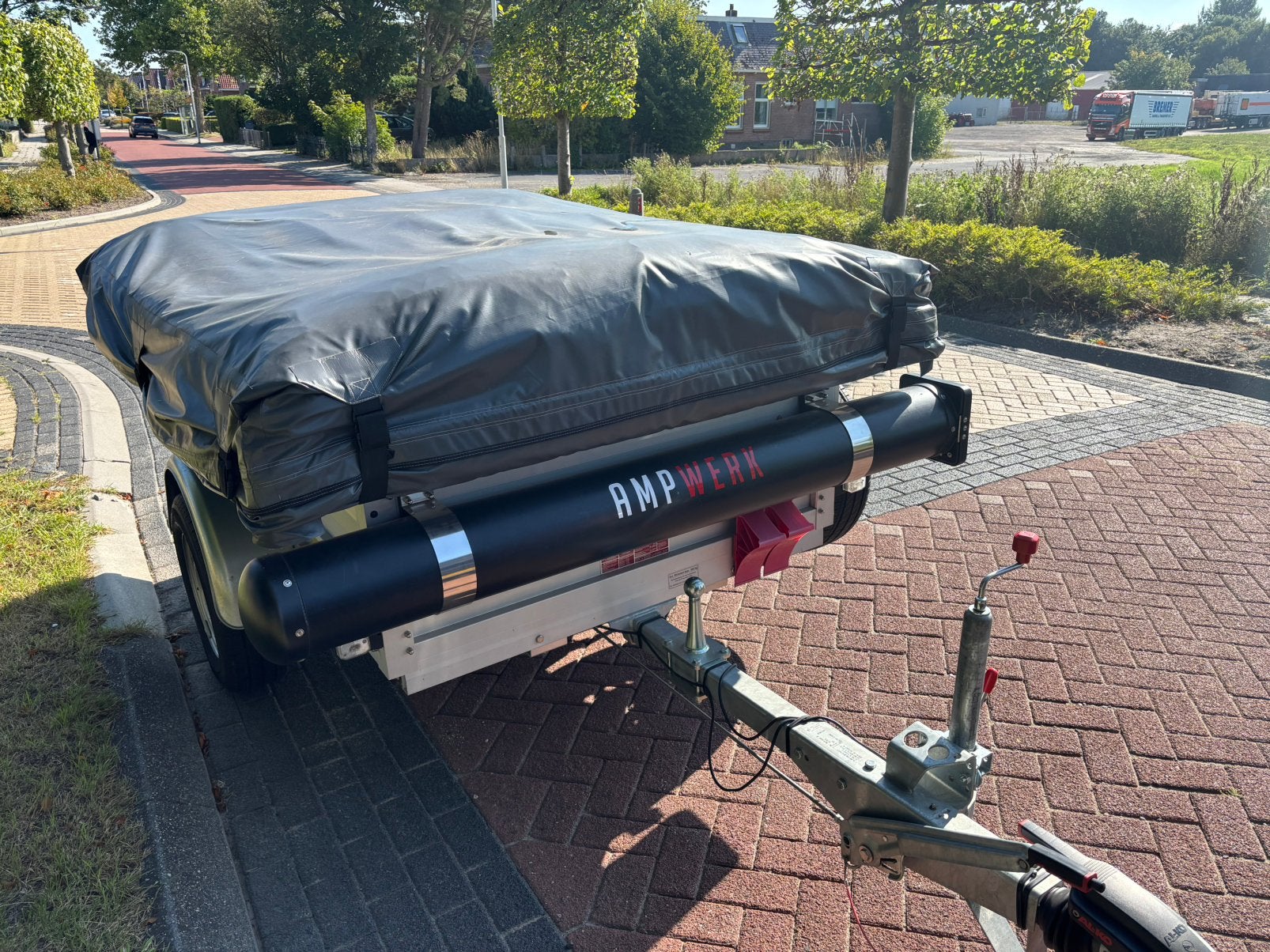 Campwerk family tenttrailer 2021, beschikbaar vanaf 26 juli, Caravans en Kamperen, Vouwwagens, Ophalen, Campwerk, Lichtgrijs, Aanwezig