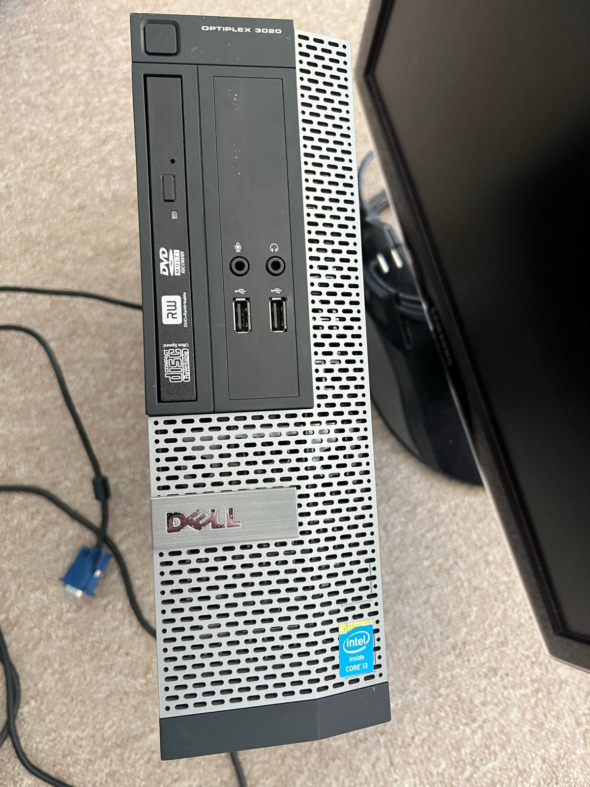 Dell Optiplex 3020 i3 Desktop PC met monitor en toetsenbord, Computers en Software, Ophalen of Verzenden, Gebruikt, Met monitor