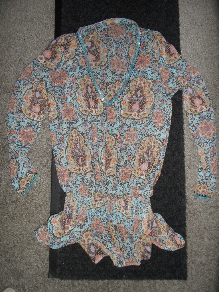 Leuke damesblouse/tuniek, maat S, Bruin, Bella Ragazza, Ophalen of Verzenden, Zo goed als nieuw