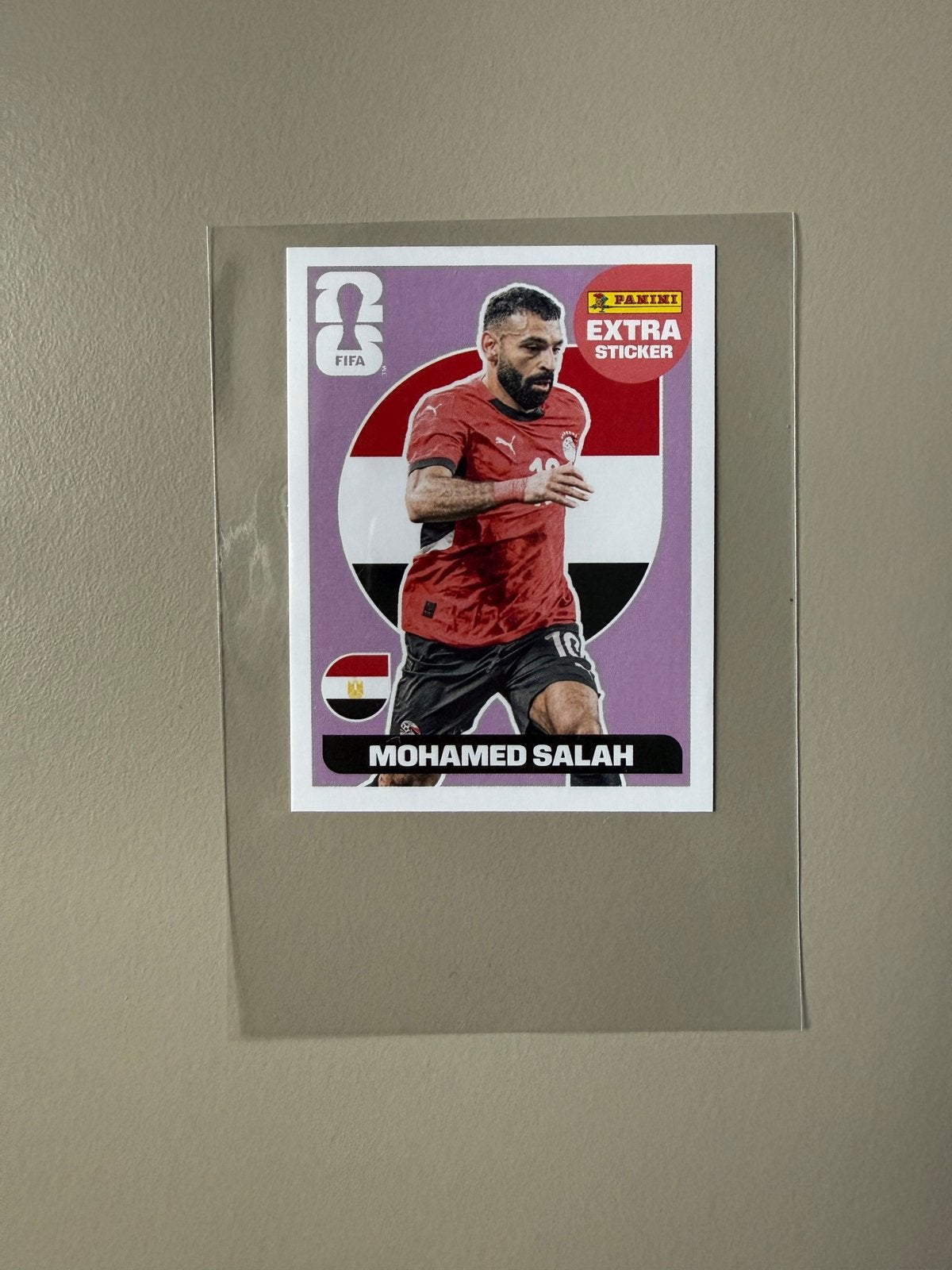 Panini WK26 Extra Mohamed Salah, Ophalen of Verzenden, Zo goed als nieuw, Buitenlandse clubs, Poster, Plaatje of Sticker