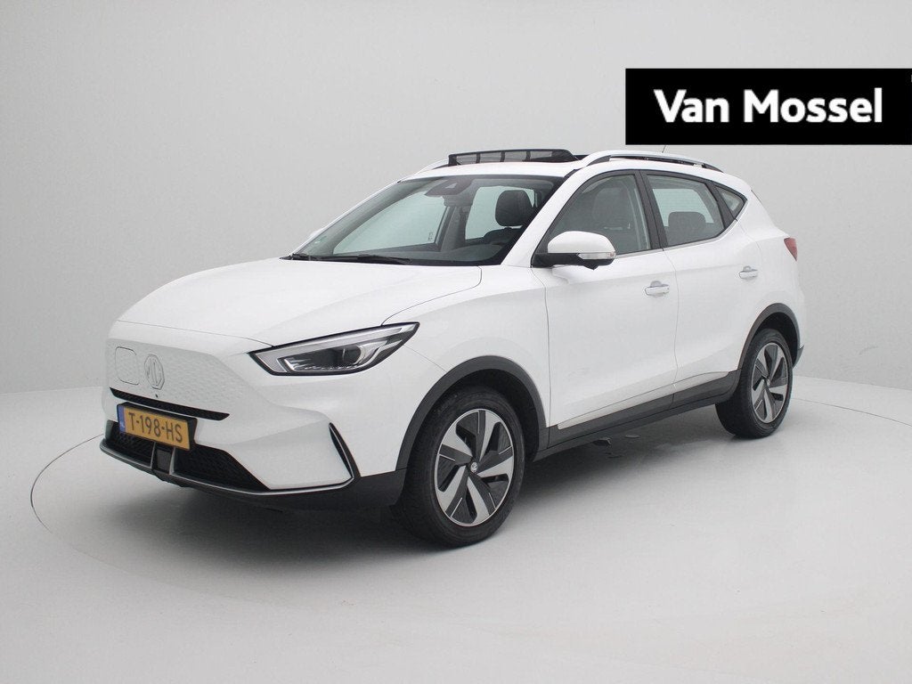 MG ZS EV Long Range Luxury 70 kWh | Navi | Panoramadak | Led, Auto's, MG, 12 maanden, Gebruikt, ZS, Wit