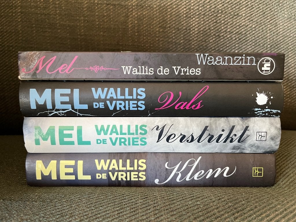 Mel Wallis de Vries - WAANZIN VALS VERSTRIKT & KLEM, Boeken, Ophalen of Verzenden, Zo goed als nieuw, 4 x Mel Wallis de Vries