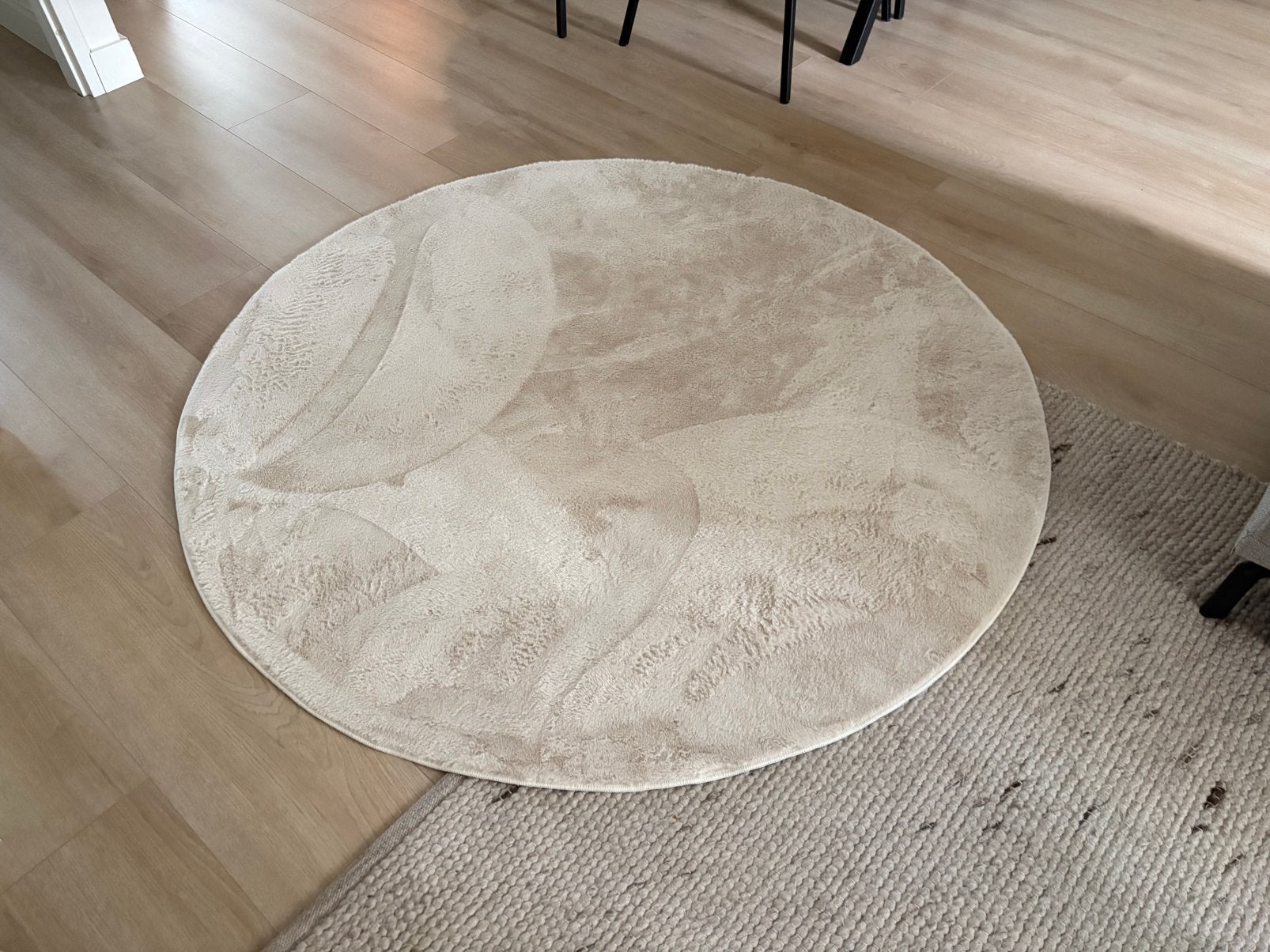 Volero vloerkleed Cozy Creme rond 120 cm, Ophalen, Crème, Rond, 100 tot 150 cm