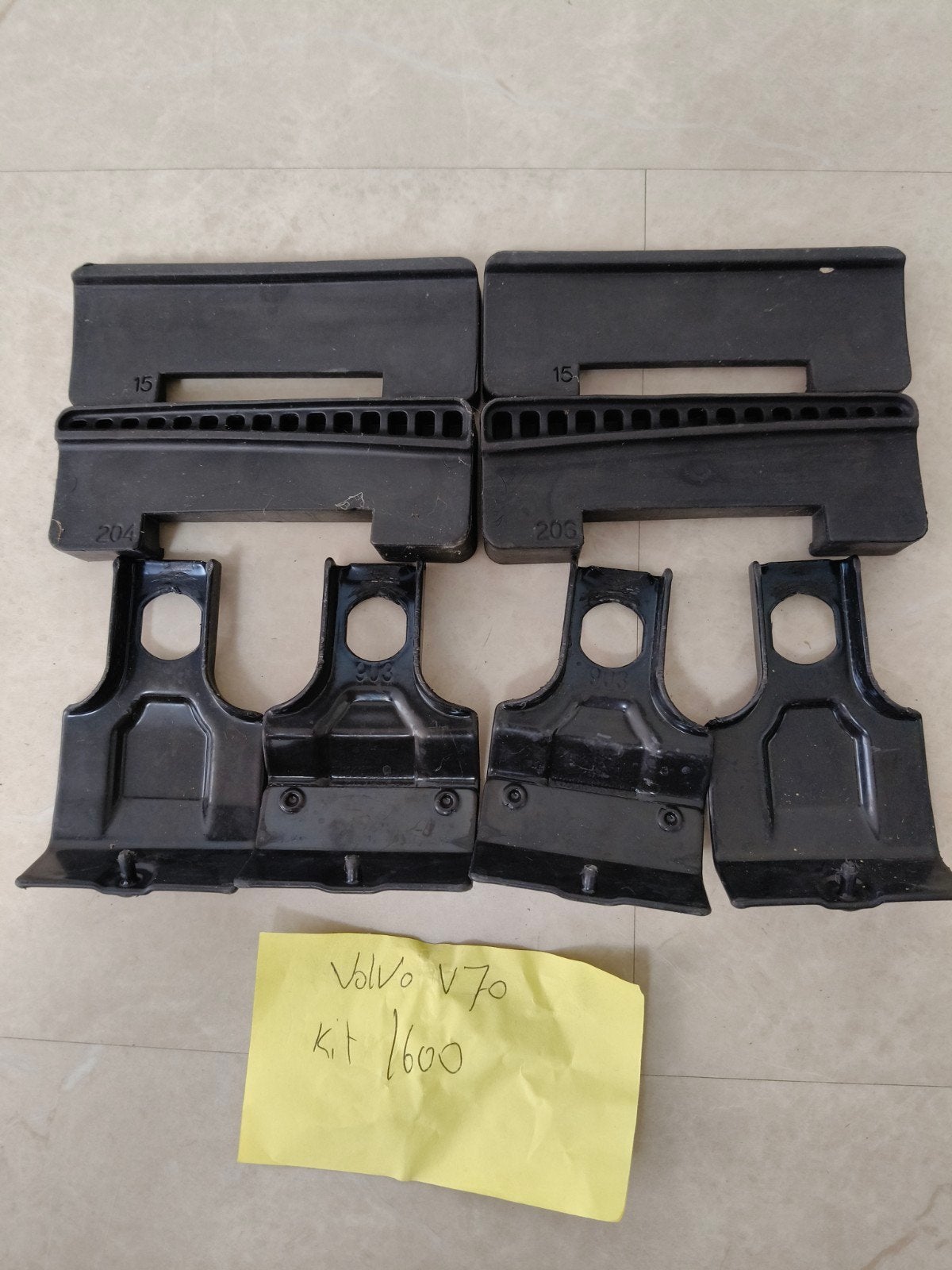 Thule kitset 1600 Volvo V70 estate bouwjaren 2007-2016, Auto diversen, Dakdragers, Ophalen of Verzenden, Zo goed als nieuw