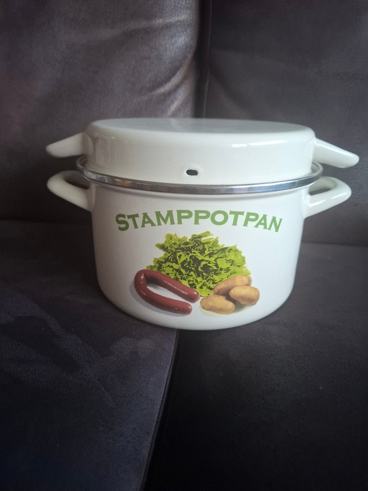 Vintage emaille BK stamppotpan speciale uitgave z.g.a.n.!, BK, Ophalen of Verzenden, Zo goed als nieuw, Kookpan