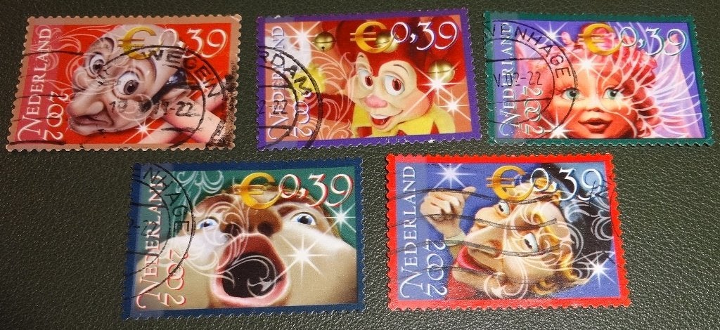 Efteling - 2084#2088 - 2002 - 50 jaar - Serie - PNe01-12, Postzegels en Munten, Postzegels | Nederland, Verzenden, Na 1940, Gestempeld