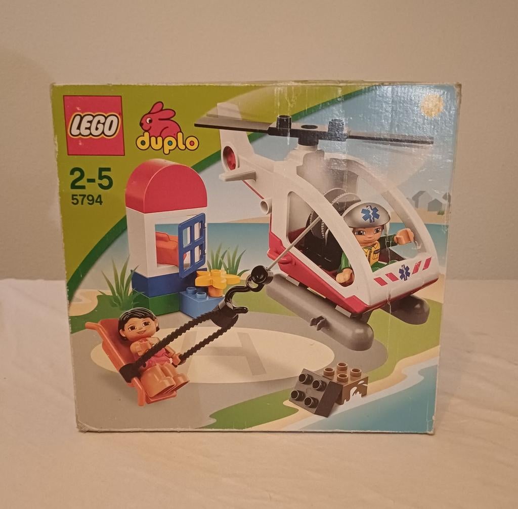 Duplo Lego Reddingshelikopter 5794, Gebruikt, Ophalen of Verzenden, Duplo, Inclusief doos