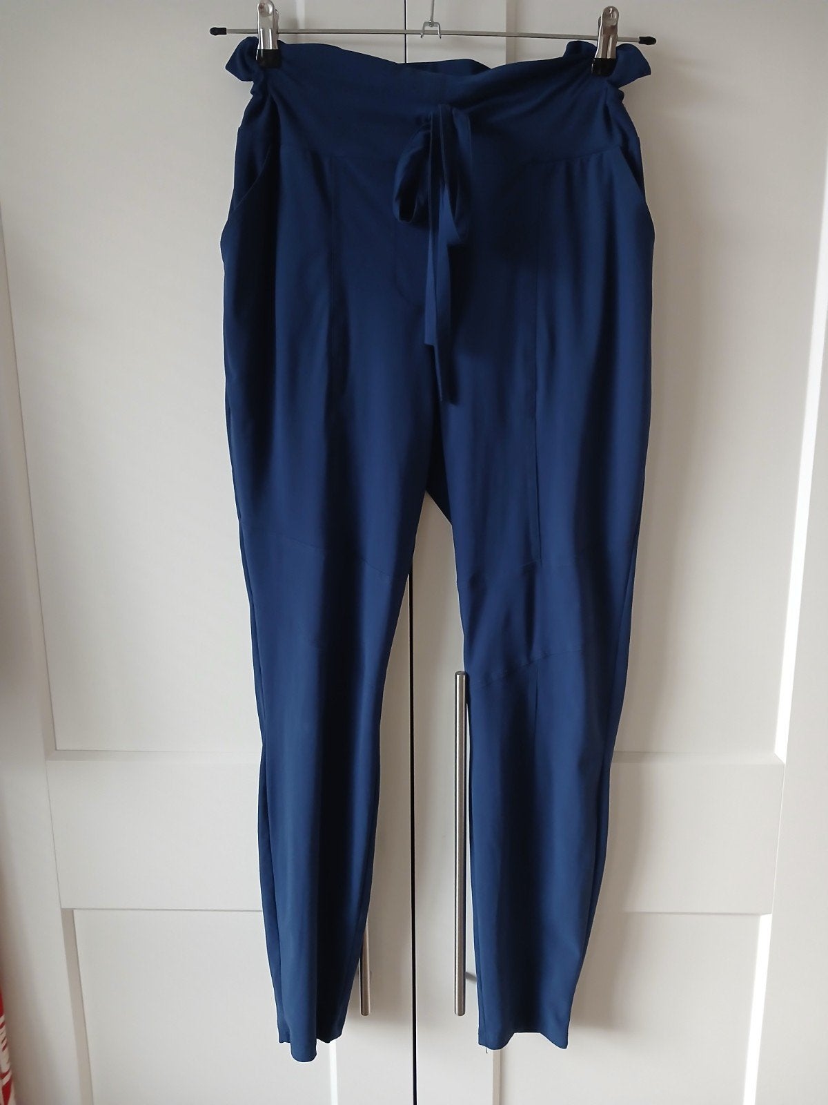 Studio Anneloes travelstof blauwe broek maat L, Studio Anneloes, Maat 42/44 (L), Zo goed als nieuw, Lang