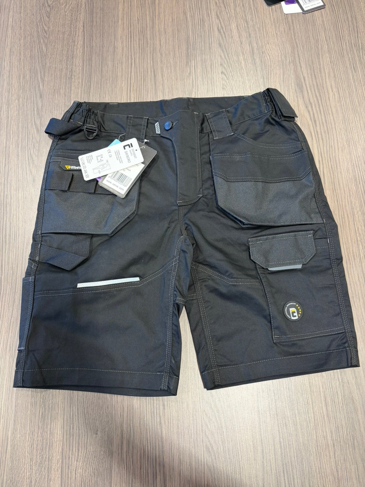 Cerva DAYBORO Werkshort – Zwart – Maat 52 / W36 – Nieuw, Ophalen of Verzenden, Nieuw