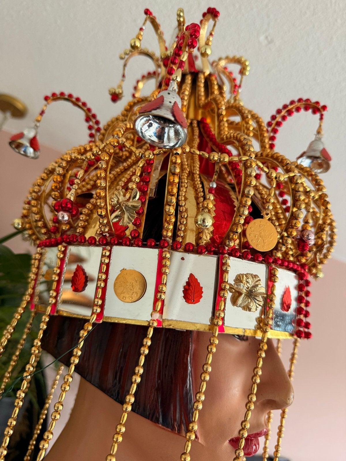 Hindoestaanse bruidspaar kronen - set van 2, Ophalen, Zo goed als nieuw, Accessoires