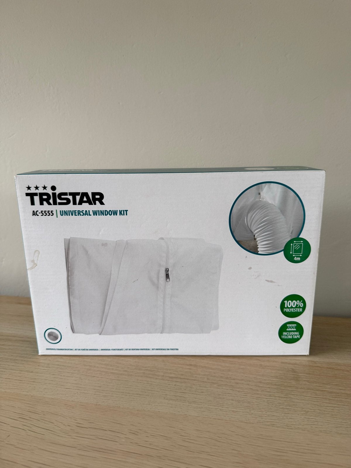 Tristar AC-5555 Universele Raamkit voor Mobiele Airco - Nieu, Minder dan 60 m³, Nieuw, 3 snelheden of meer, Ophalen of Verzenden