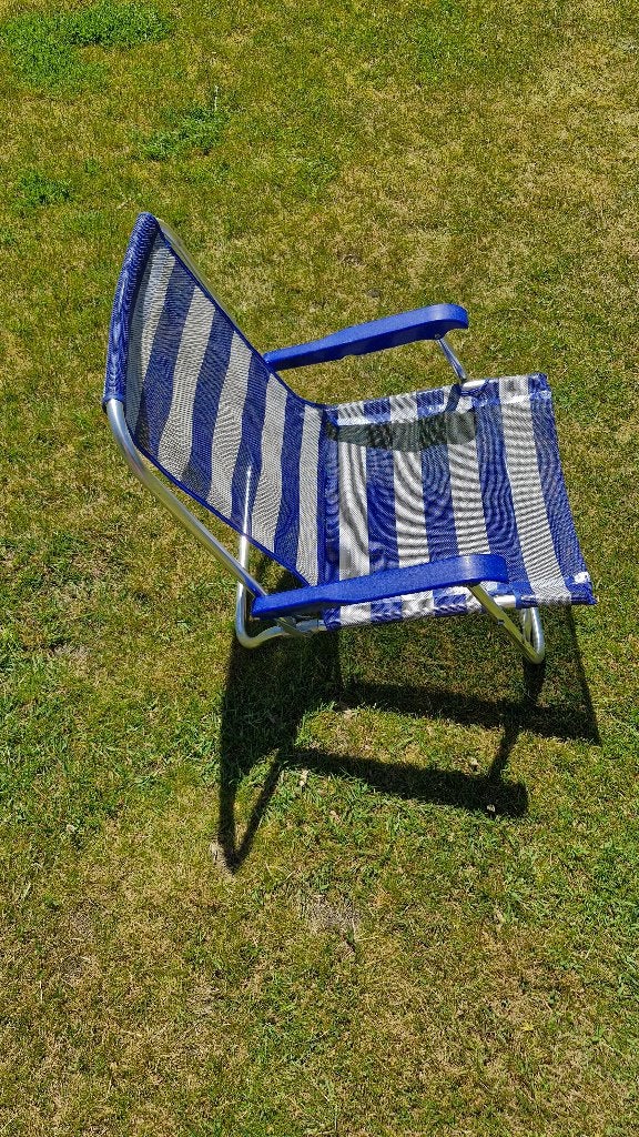 strandstoeltje, Caravans en Kamperen, Kampeermeubelen, Ophalen, Gebruikt, Campingstoel