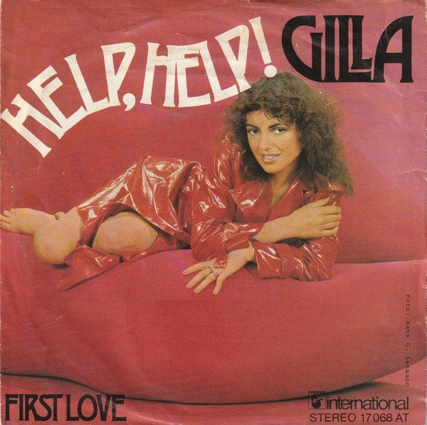 Gilla - Help, Help! / First Love (Vinyl, 7 inch, 45 RPM), Gebruikt, Originele persing, 7 inch, Ophalen of Verzenden