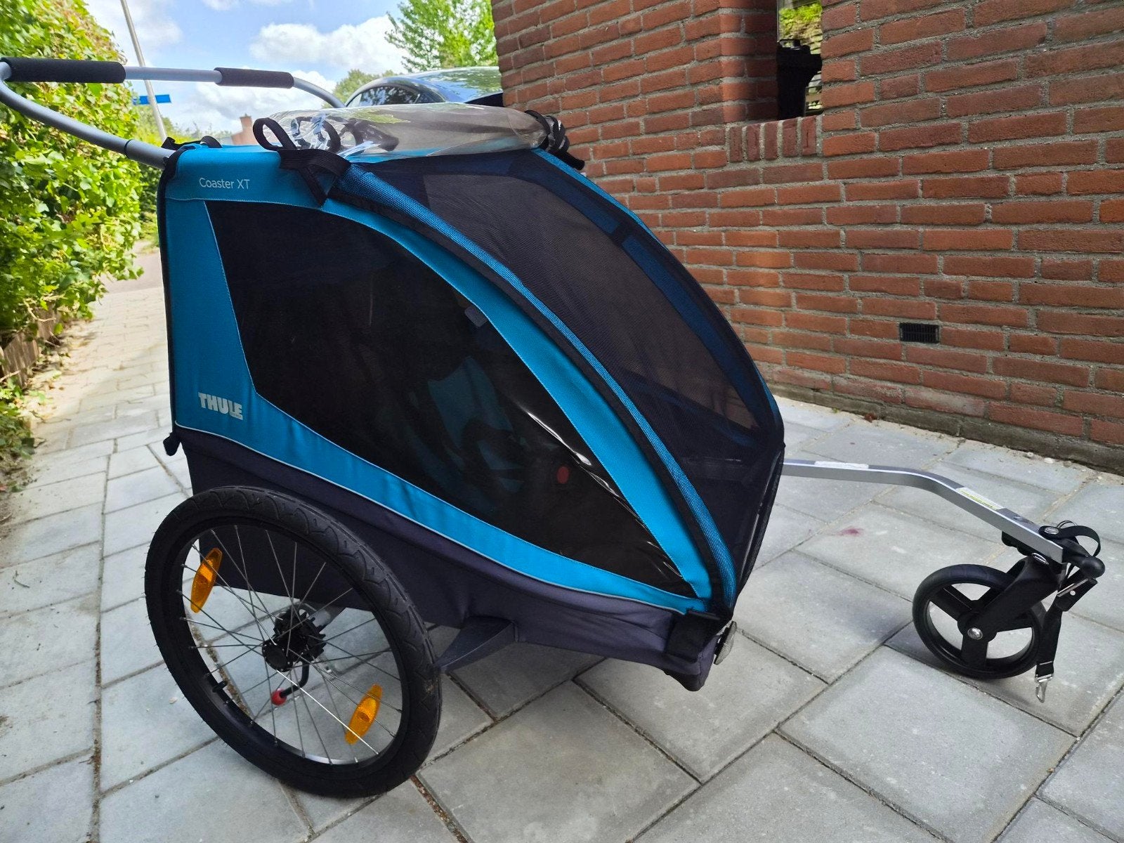 Thule Coaster XT, Fietsen en Brommers, Fietsaccessoires | Aanhangers en Karren, Ophalen, Gebruikt, Thule Coaster XT, Opvouwbaar