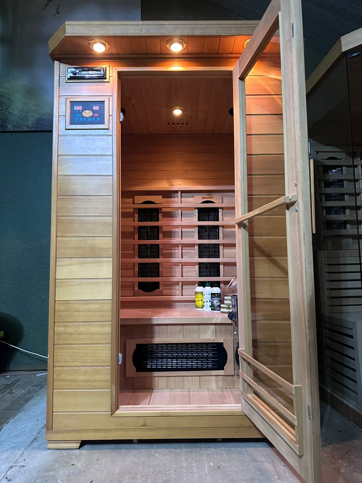 Showmodel Combi Sauna | Infrarood + 3,5kW Harvia 230V| OP=OP